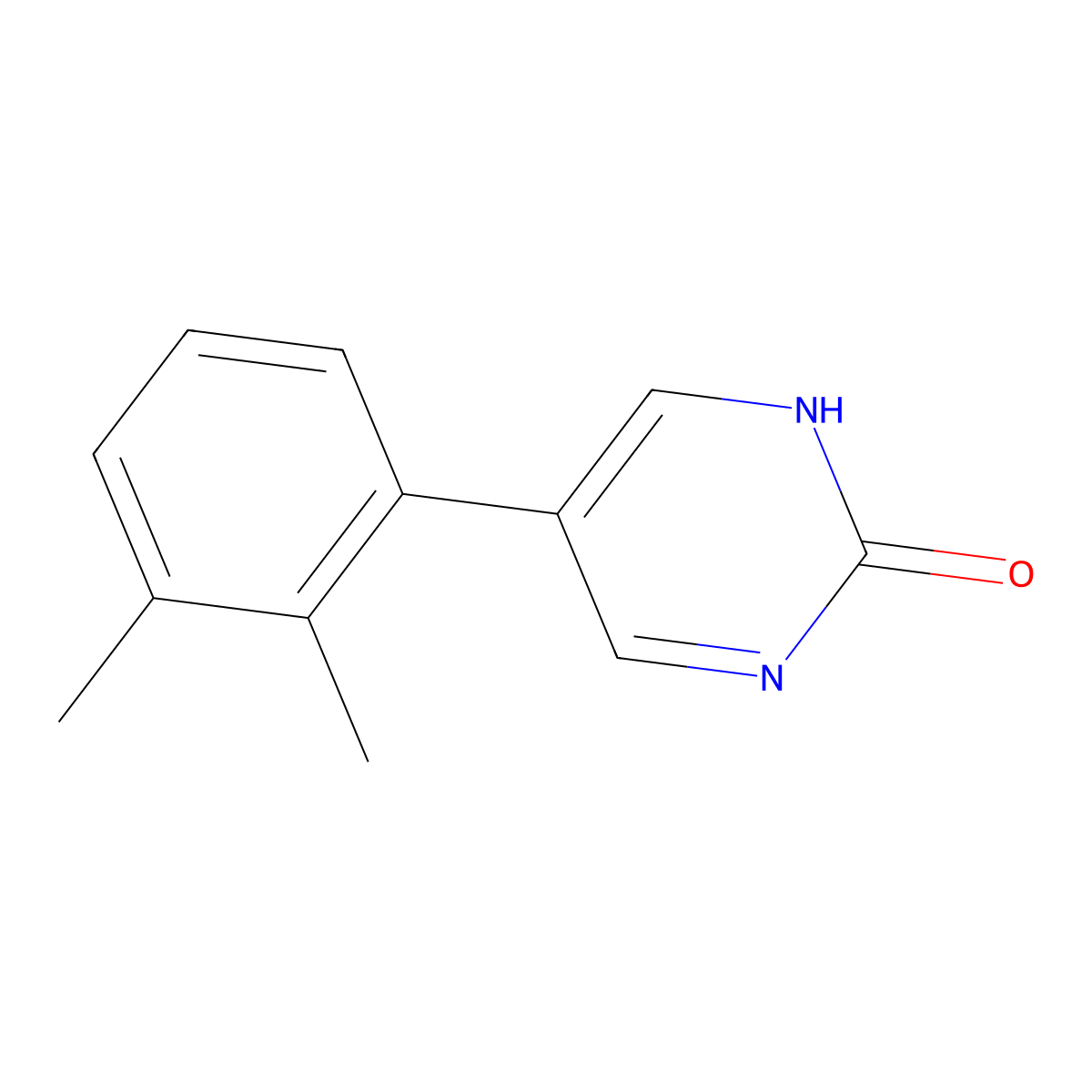 5-(2,3-Dimethylphenyl)-2-hydroxypyrimidine molecular structure, CAS 1111108-60-1