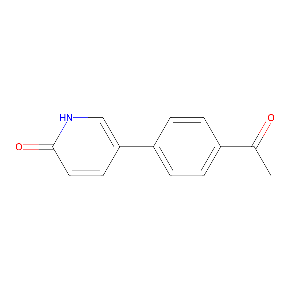 5-(4-Acetylphenyl)-2-hydroxypyridine molecular structure, CAS 1111109-35-3