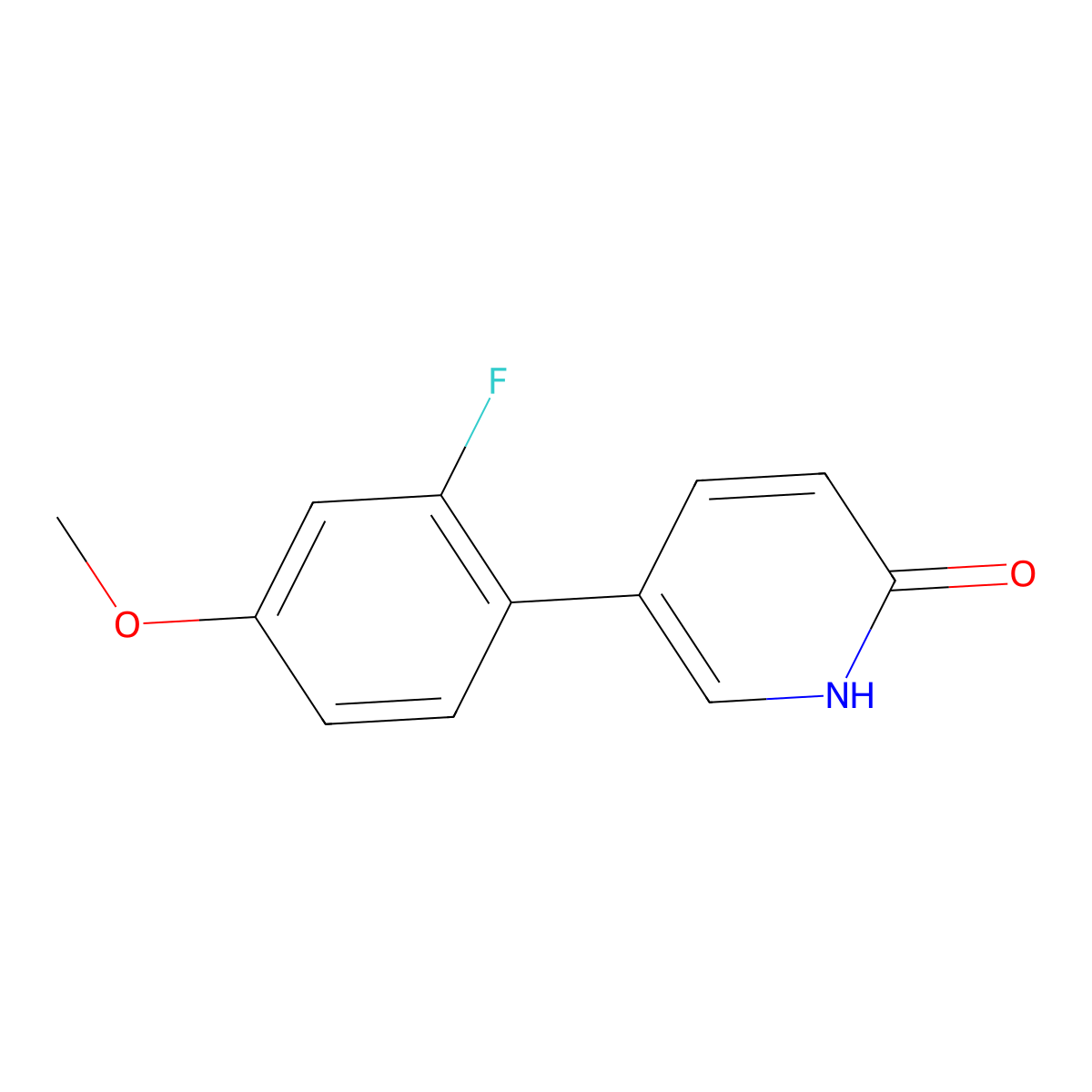 5-(2-Fluoro-4-methoxyphenyl)-2-hydroxypyridine molecular structure, CAS 1111109-53-5