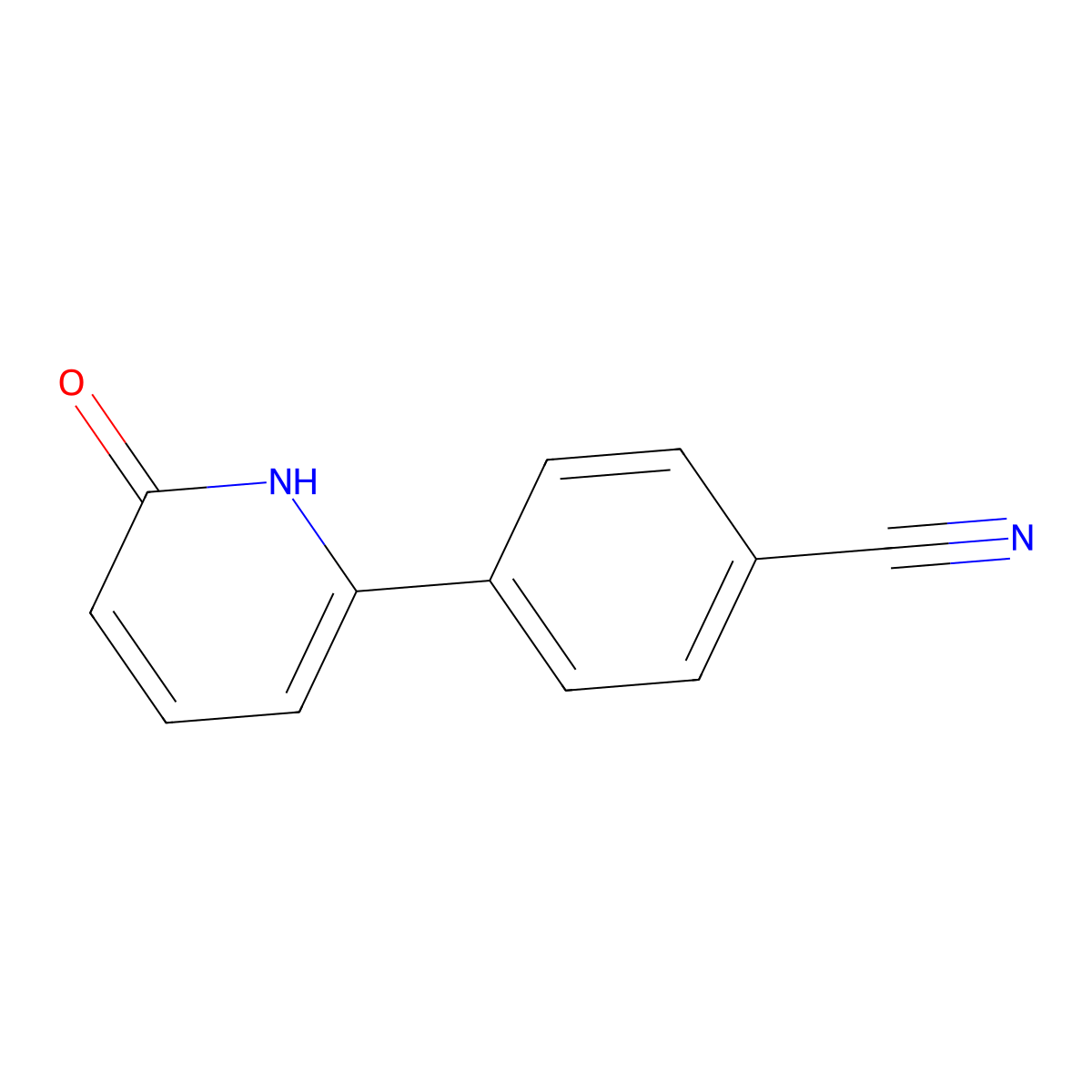 6-(4-Cyanophenyl)-2-hydroxypyridine molecular structure, CAS 1111110-50-9