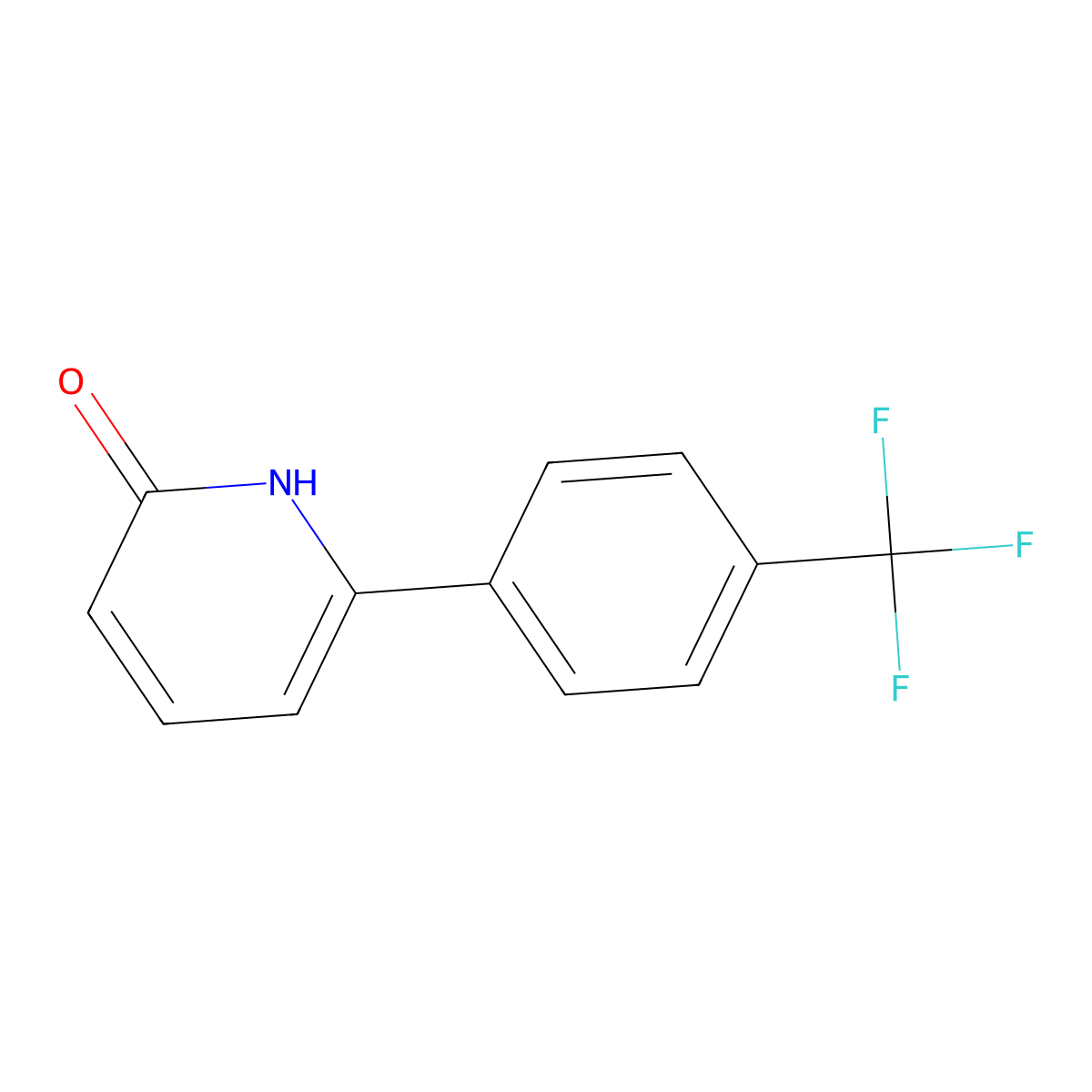 6-(4-(Trifluoromethyl)phenyl)pyridin-2-ol molecular structure, CAS 1111110-54-3
