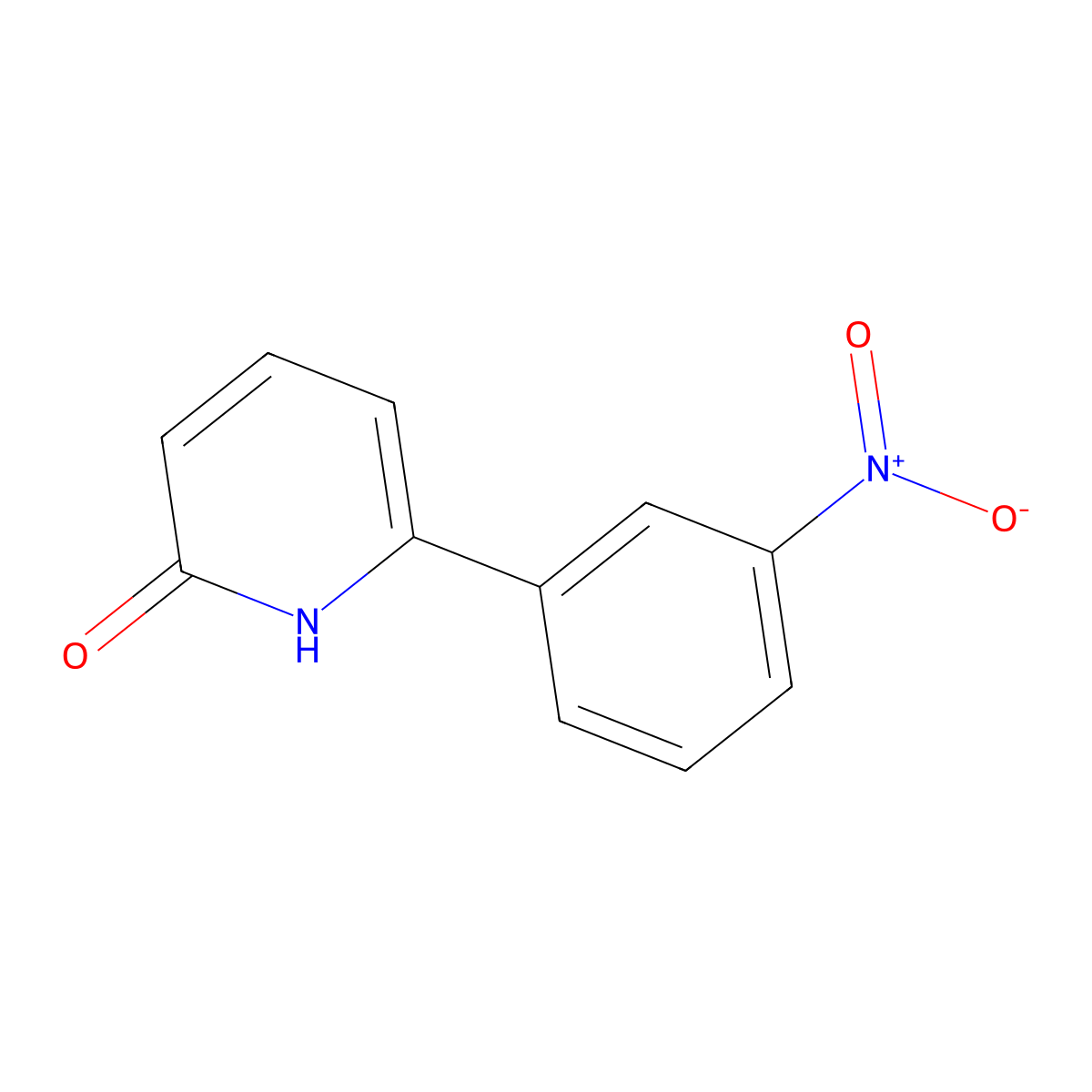 6-(3-Nitrophenyl)pyridin-2-ol molecular structure, CAS 1111110-56-5