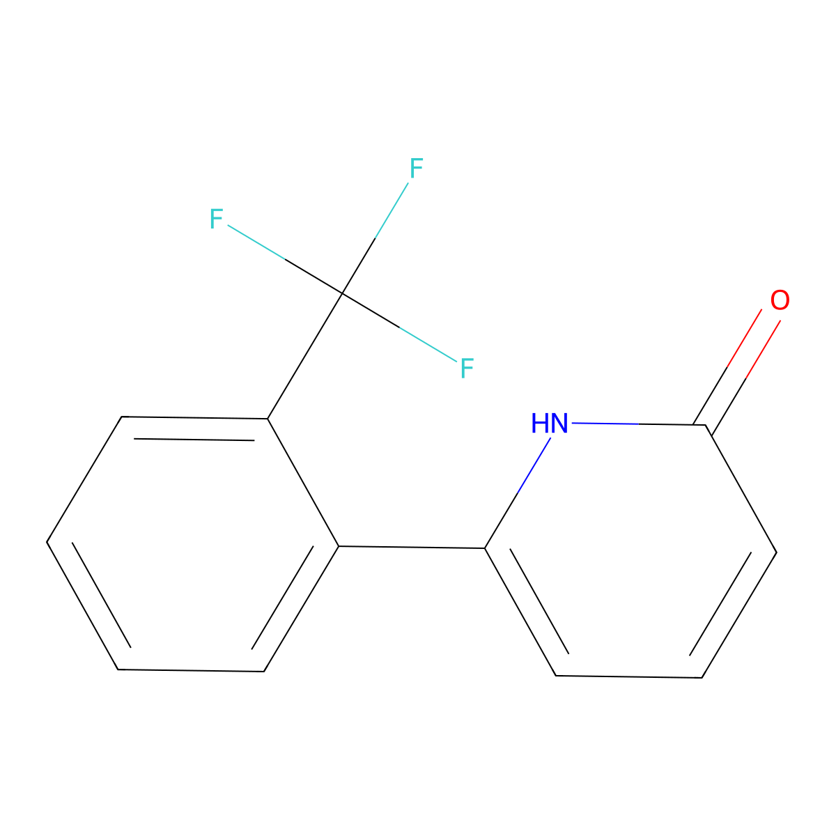 2-Hydroxy-6-(2-trifluoromethylphenyl)pyridine molecular structure, CAS 1111110-71-4