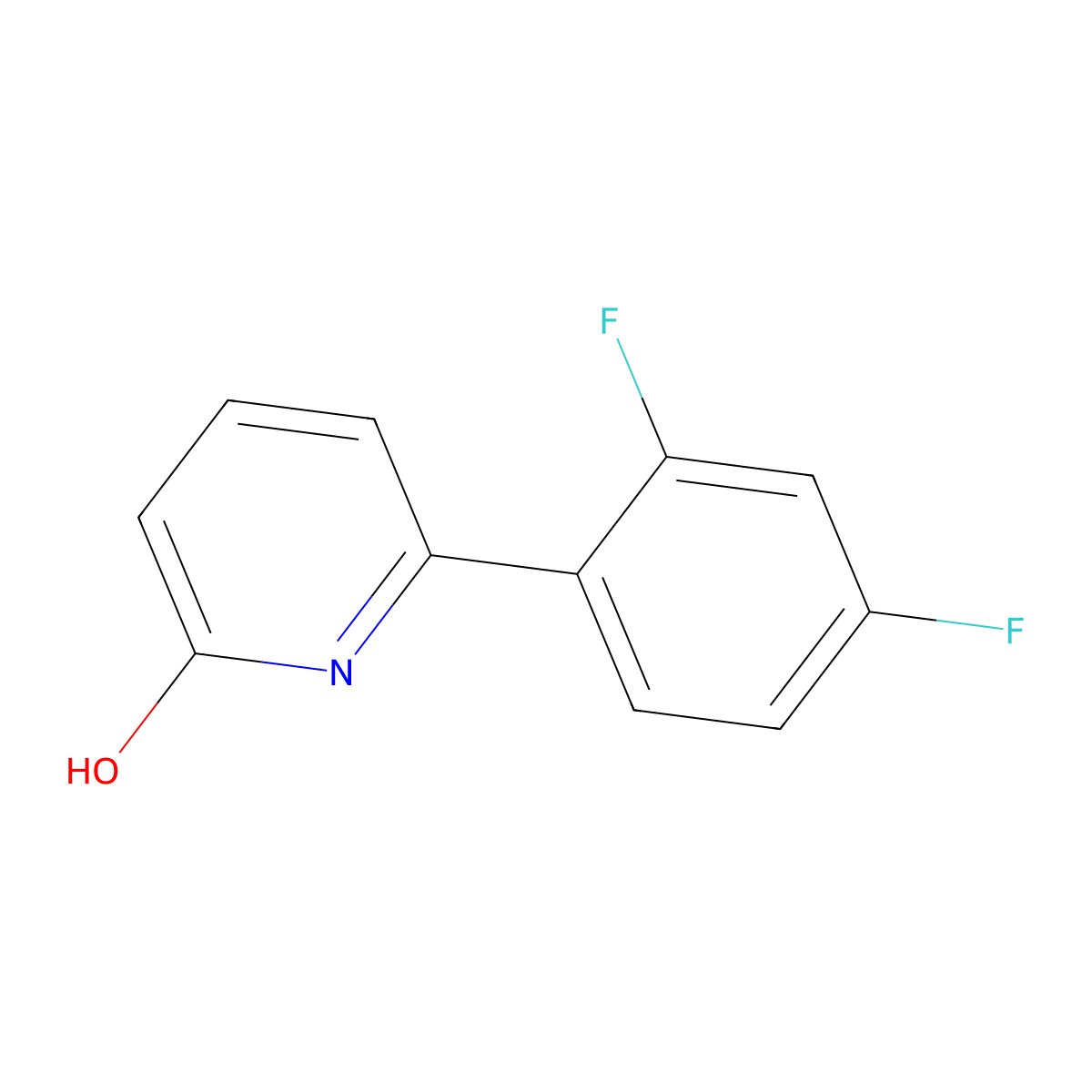 6-(2,4-Difluorophenyl)pyridin-2(1H)-one molecular structure, CAS 1111110-73-6