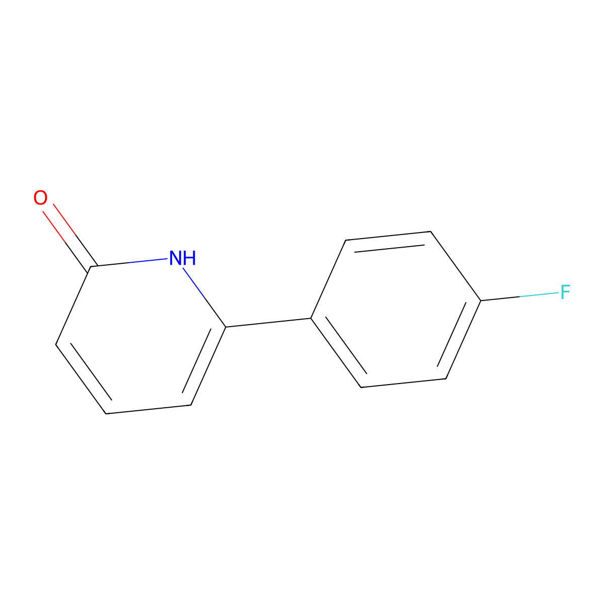 6-(4-Fluorophenyl)-2-hydroxypyridine molecular structure, CAS 1111111-04-6