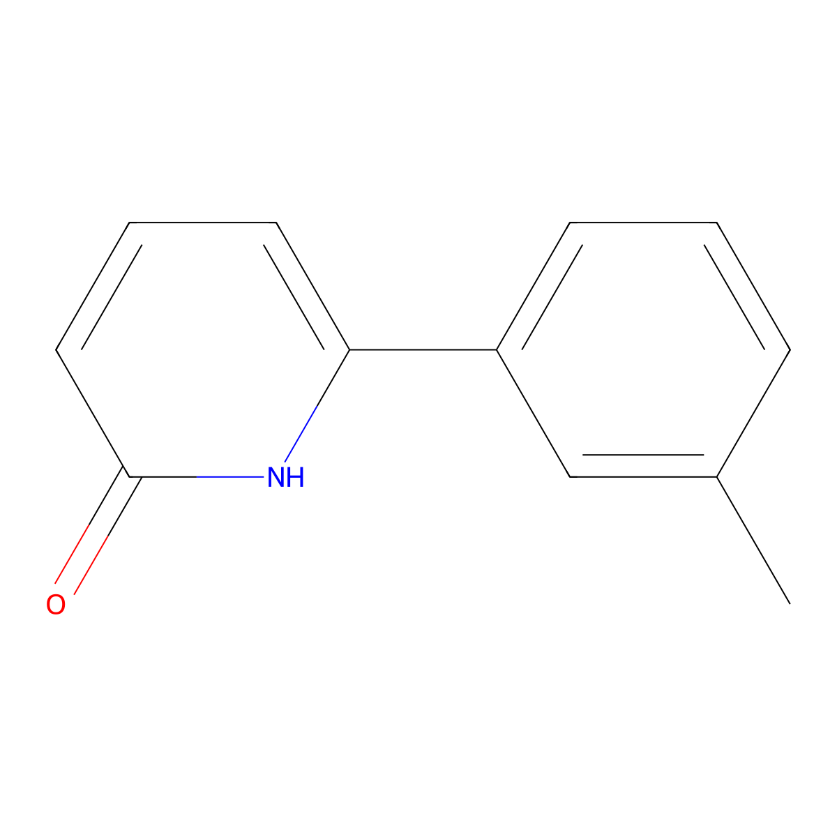 2-Hydroxy-6-(3-methylphenyl)pyridine molecular structure, CAS 1111111-11-5