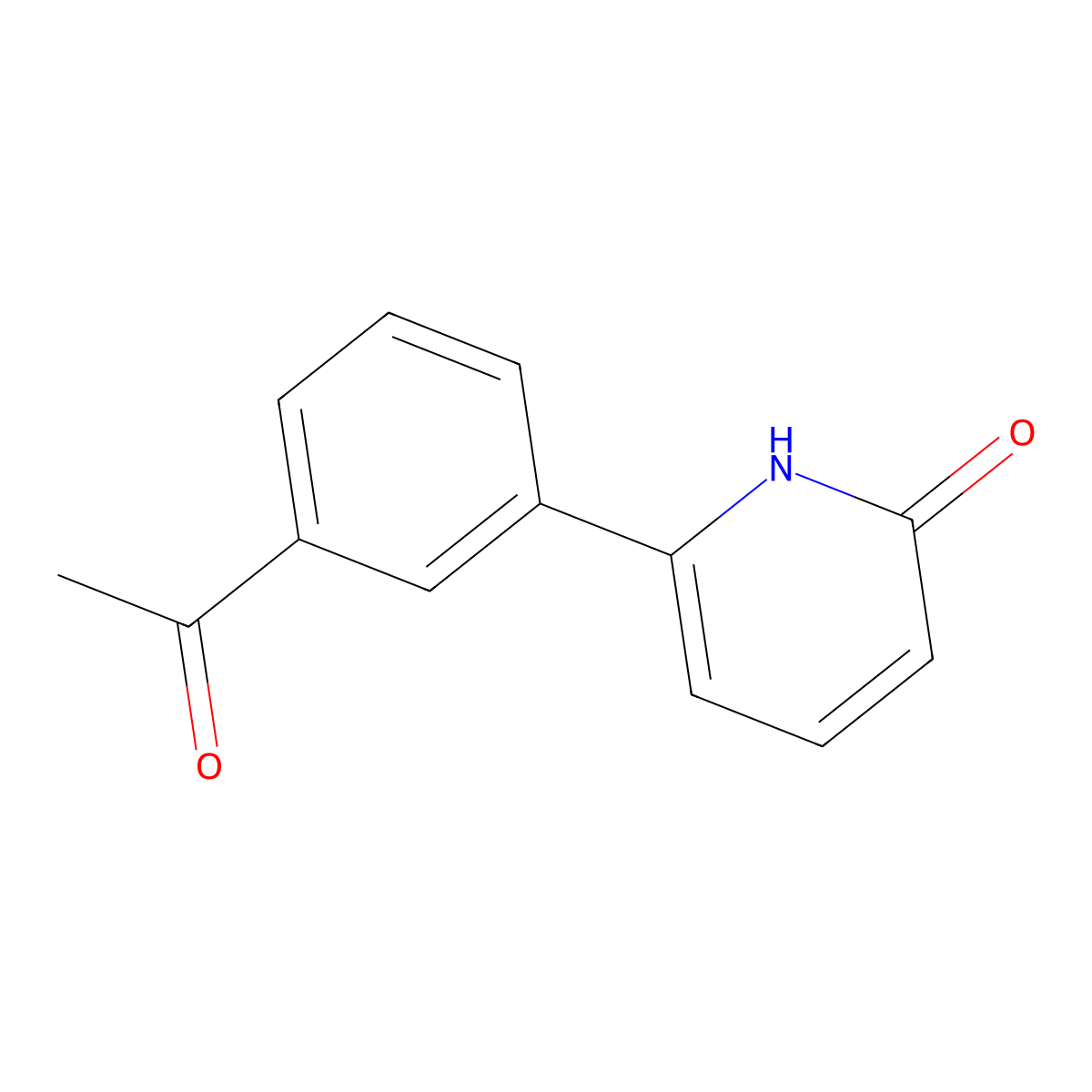 6-(3-Acetylphenyl)pyridin-2(1H)-one molecular structure, CAS 1111111-27-3
