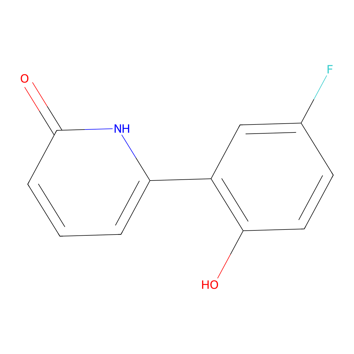 6-(5-Fluoro-2-hydroxyphenyl)pyridin-2(1H)-one molecular structure, CAS 1111111-53-5