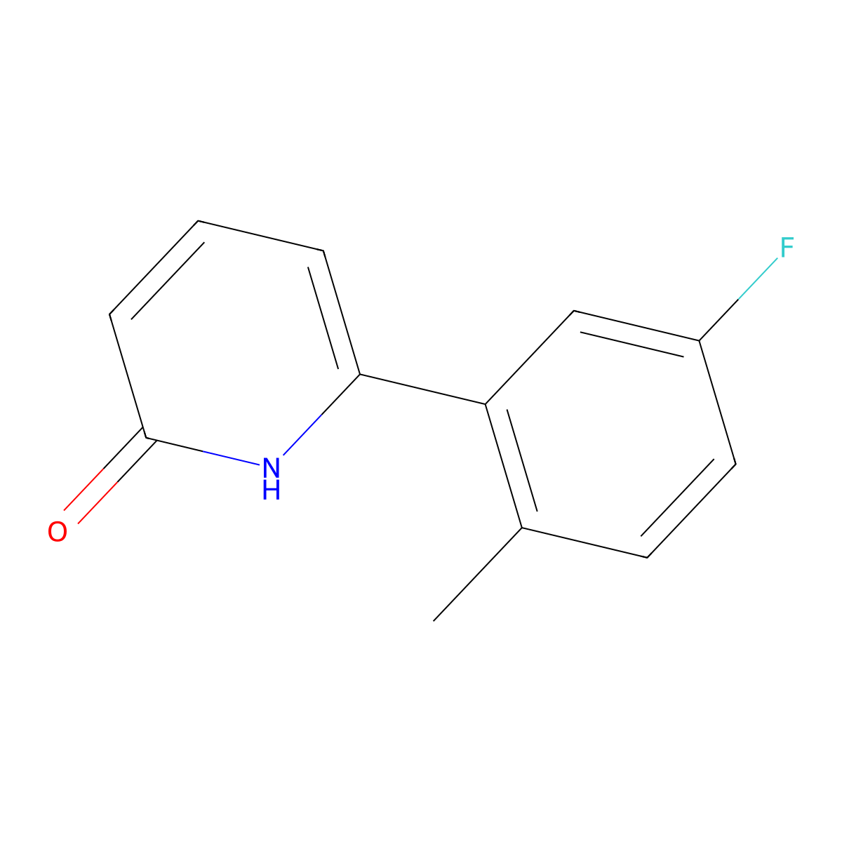 6-(5-Fluoro-2-methylphenyl)-2-hydroxypyridine molecular structure, CAS 1111112-99-2