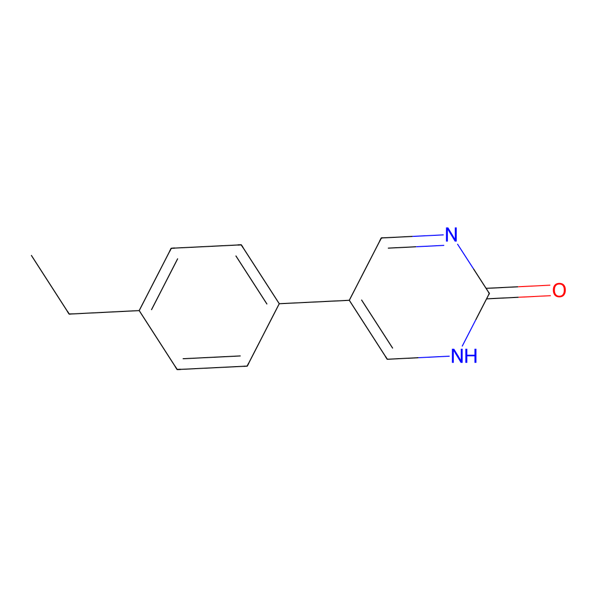 5-(4-Ethylphenyl)pyrimidin-2-ol molecular structure, CAS 1111113-75-7