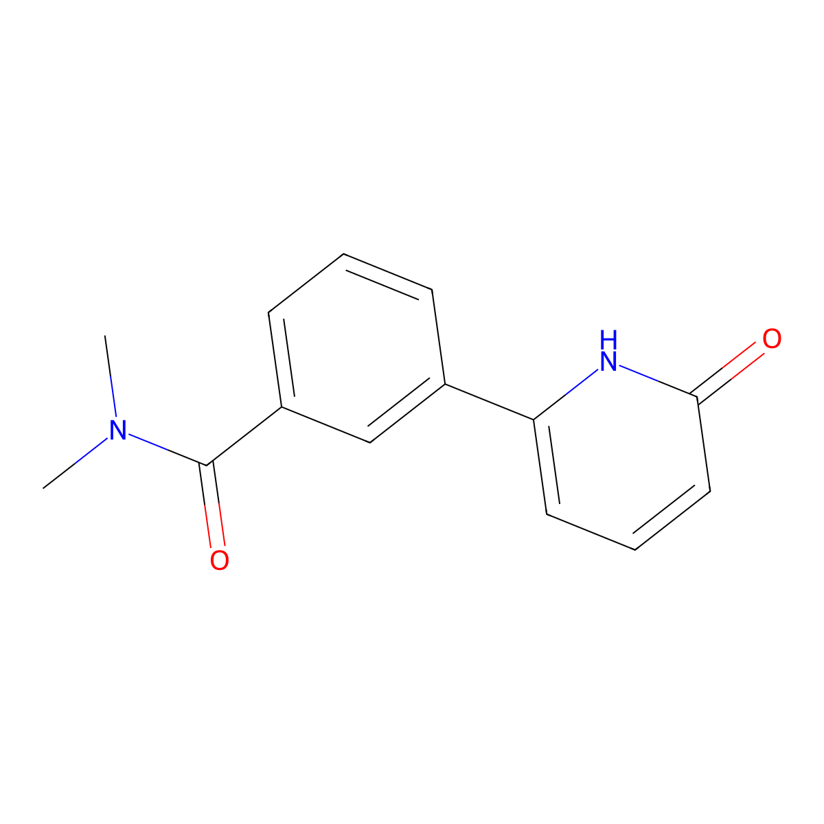 6-[3-(N,N-Dimethylaminocarbonyl)phenyl]-2-hydroxypyridine molecular structure, CAS 1111114-22-7