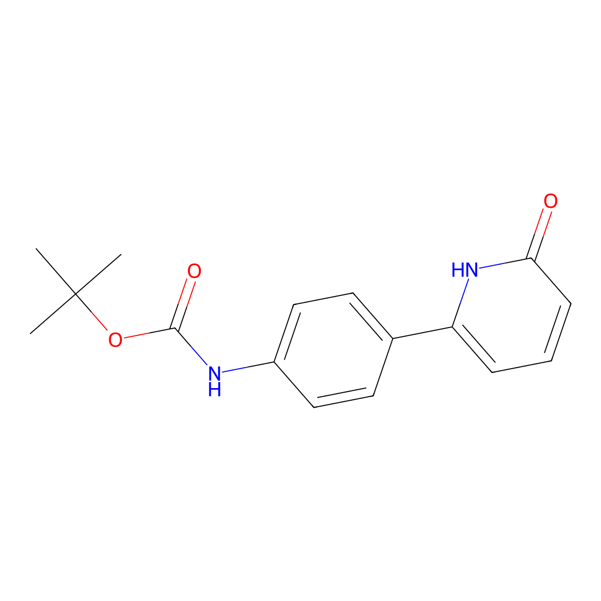 6-(4-Boc-aminophenyl)-2-hydroxypyridine molecular structure, CAS 1111114-28-3
