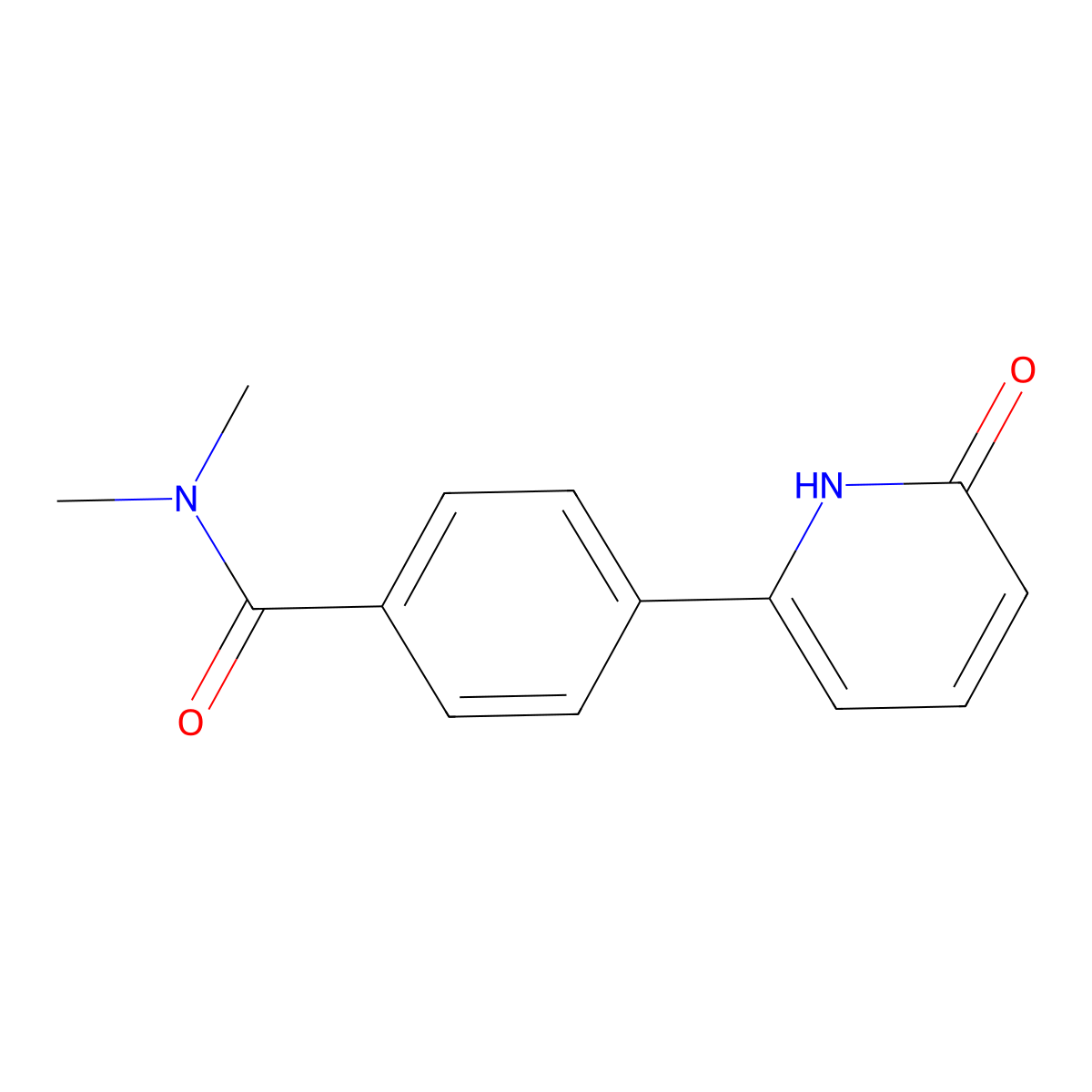 6-[4-(N,N-Dimethylaminocarbonyl)phenyl]-2-hydroxypyridine molecular structure, CAS 1111114-37-4