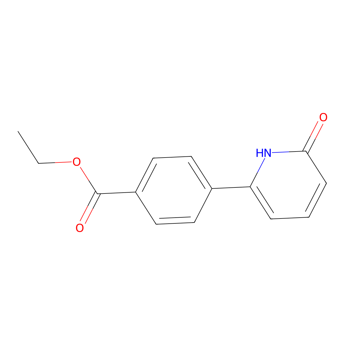 6-(4-Ethoxycarbonylphenyl)-2-hydroxypyridine molecular structure, CAS 1111114-42-1