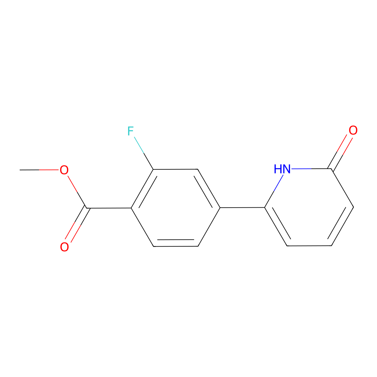 6-(3-Fluoro-4-methoxycarbonylphenyl)-2-hydroxypyridine molecular structure, CAS 1111114-56-7