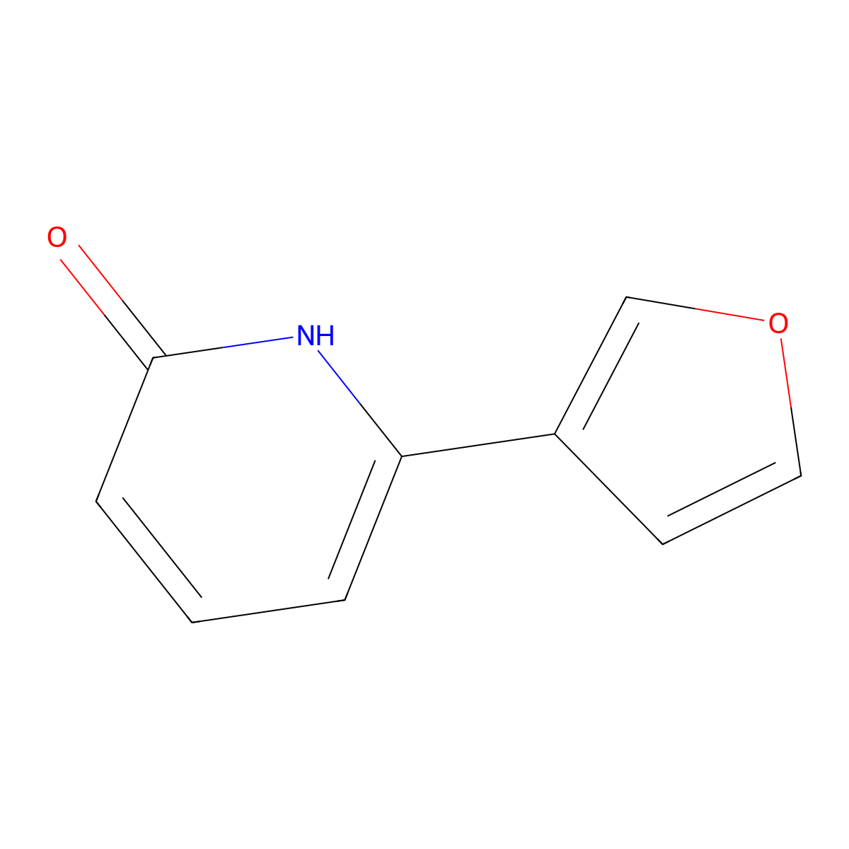 2-Hydroxy-6-(3-furan)pyridine molecular structure, CAS 1111114-60-3
