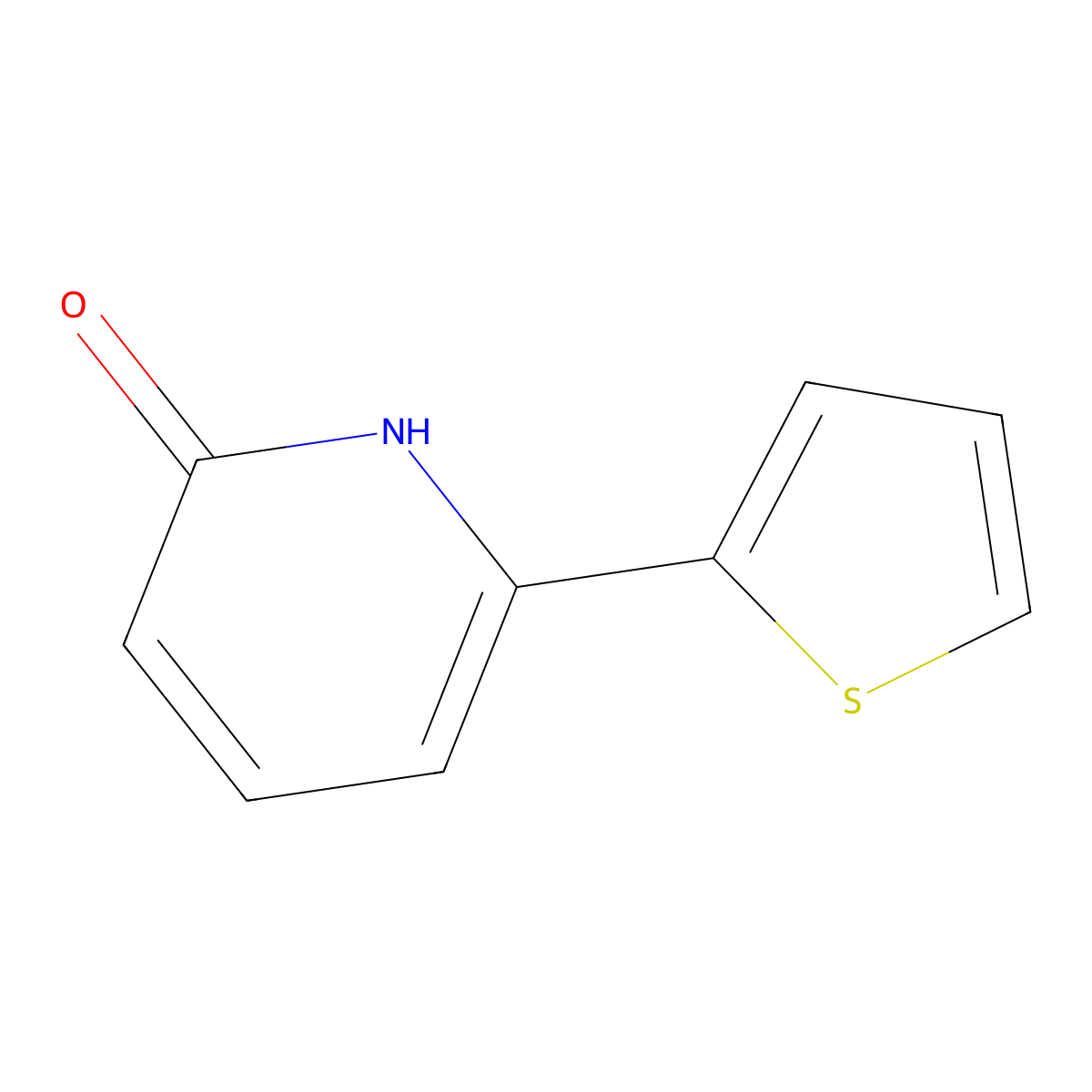 6-(Thiophen-2-yl)pyridin-2(1H)-one molecular structure, CAS 1111114-71-6
