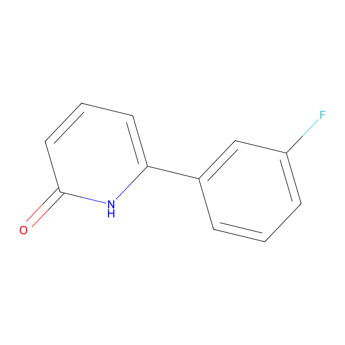 6-(3-Fluorophenyl)pyridin-2(1H)-one molecular structure, CAS 1111114-86-3