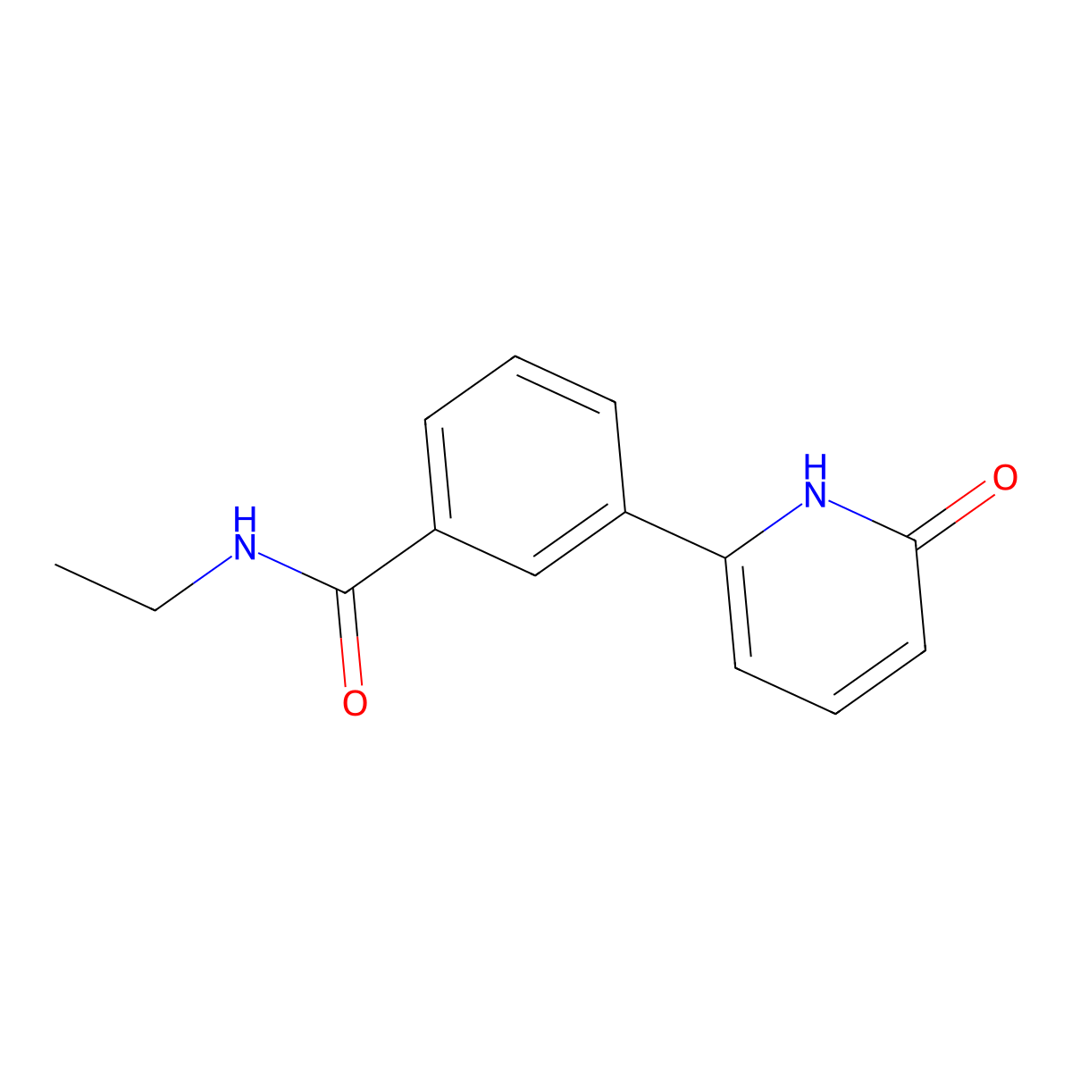 6-[3-(N-Ethylaminocarbonyl)phenyl]-2-hydroxypyridine molecular structure, CAS 1111114-98-7