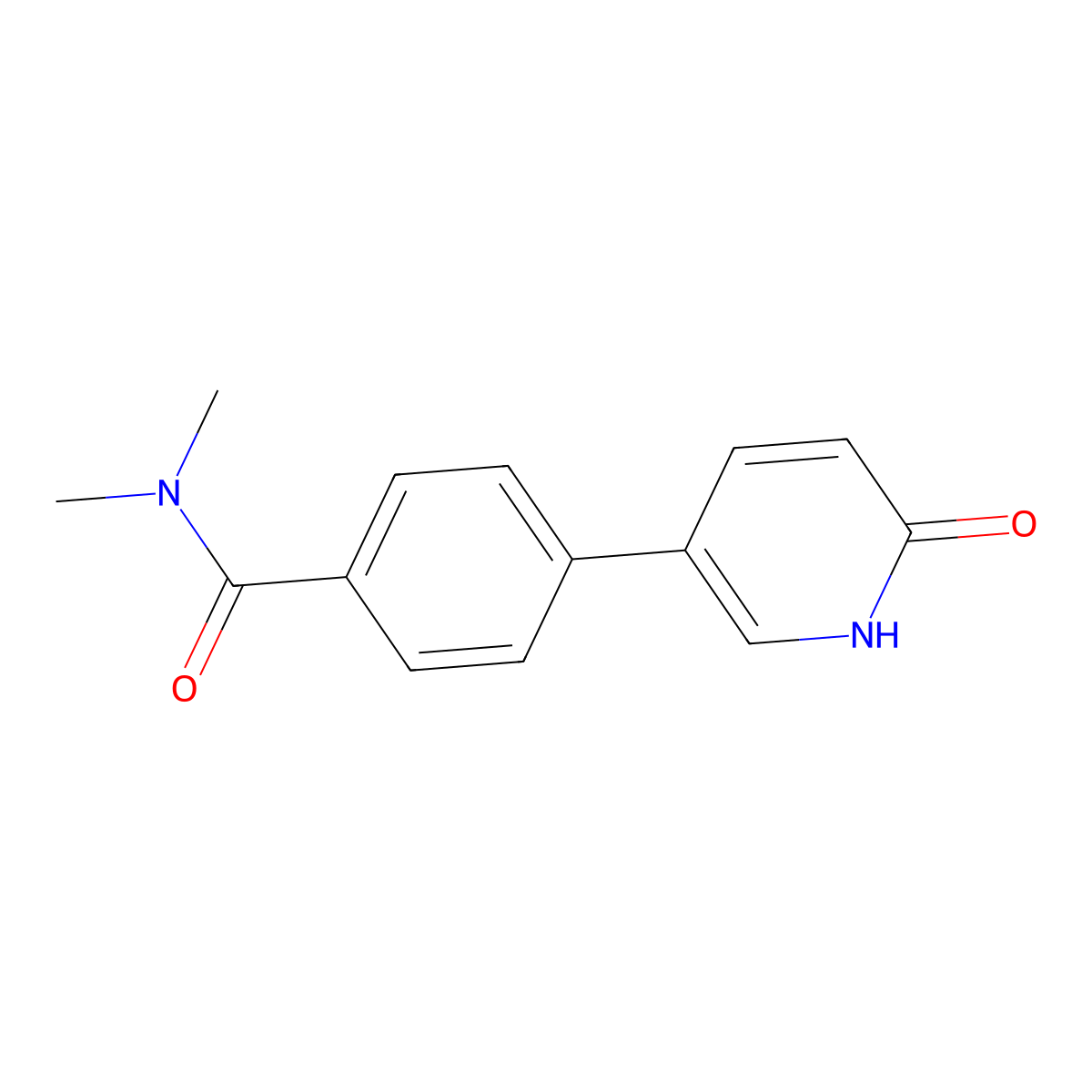 5-[4-(N,N-Dimethylaminocarbonyl)phenyl]-2-hydroxypyridine molecular structure, CAS 1111115-71-9