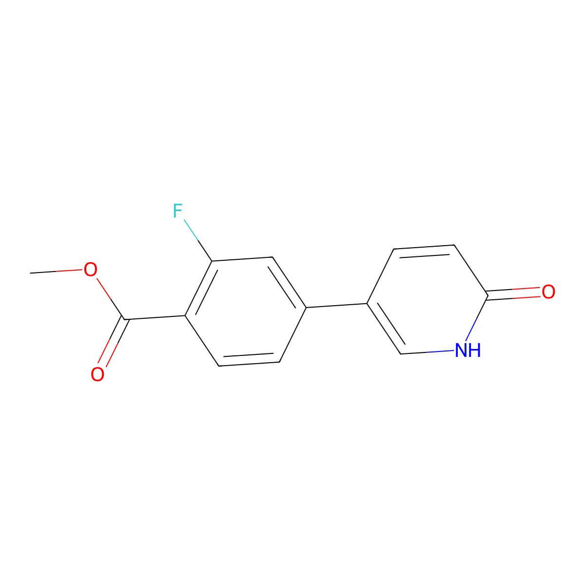 5-(3-Fluoro-4-methoxycarbonylphenyl)-2-hydroxypyridine molecular structure, CAS 1111115-88-8
