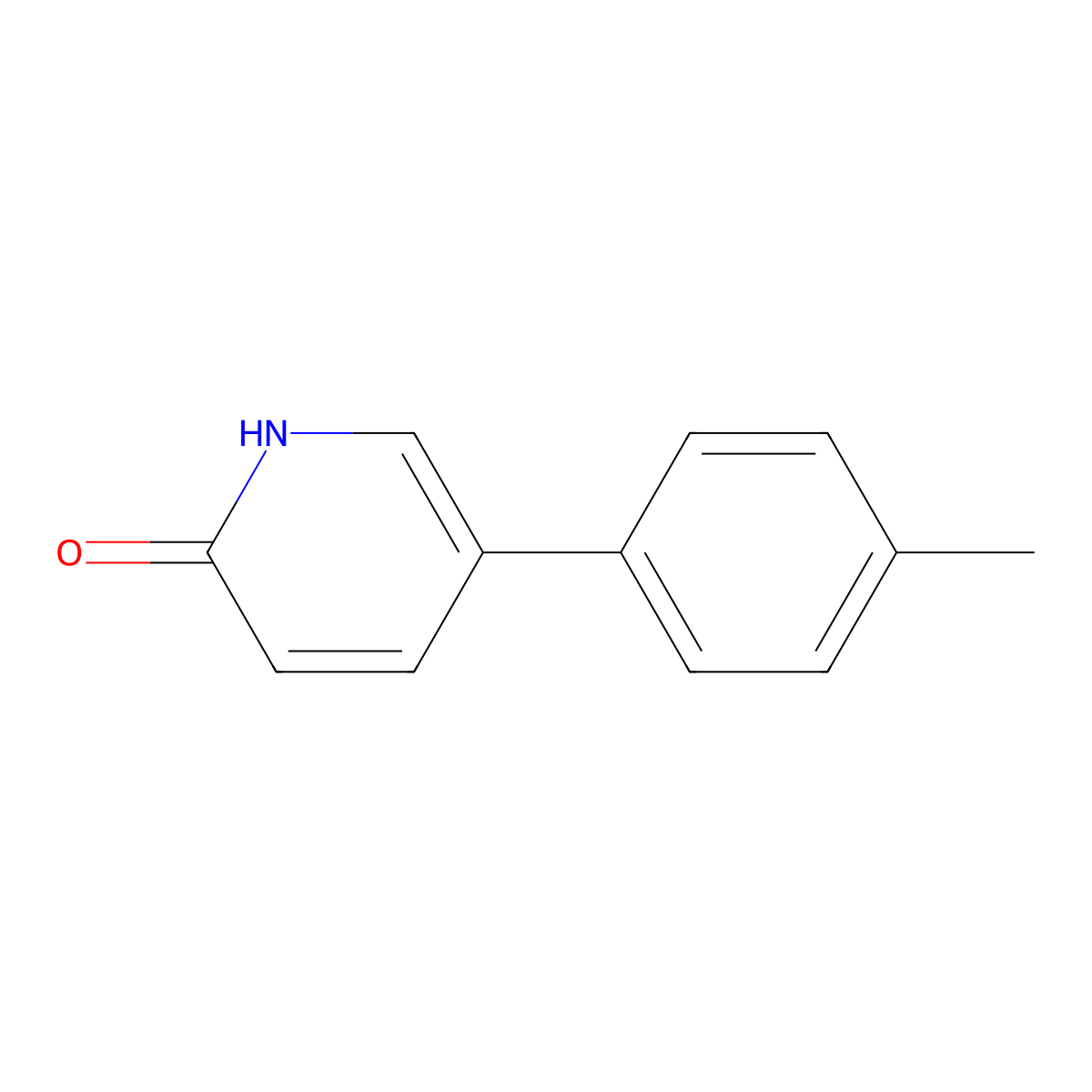 2-Hydroxy-5-(4-methylphenyl)pyridine molecular structure, CAS 1111115-93-5