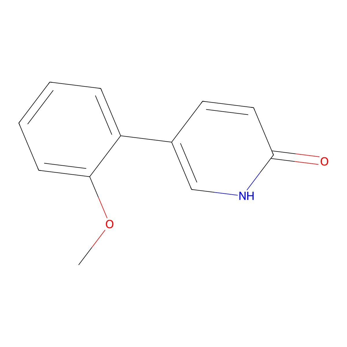 2-Hydroxy-5-(2-methoxyphenyl)pyridine molecular structure, CAS 1111115-94-6