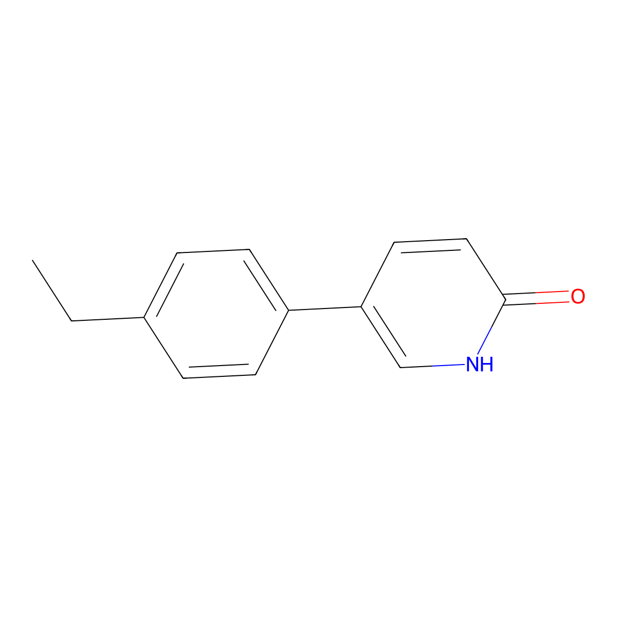 2-Hydroxy-5-(4-ethylphenyl)pyridine molecular structure, CAS 1111116-07-4