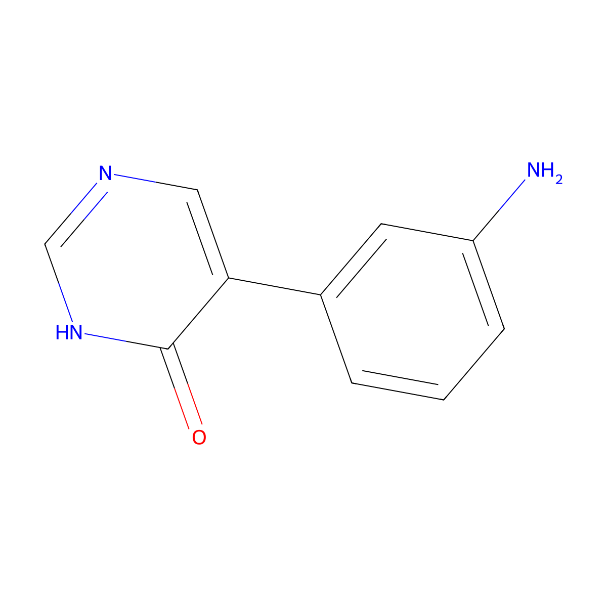 5-(3-Aminophenyl)pyrimidin-4-ol molecular structure, CAS 1111117-19-1