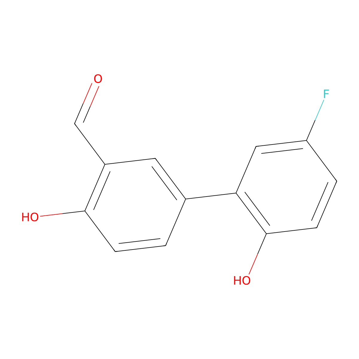 4-(5-Fluoro-2-hydroxyphenyl)-2-formylphenol molecular structure, CAS 1111120-19-4