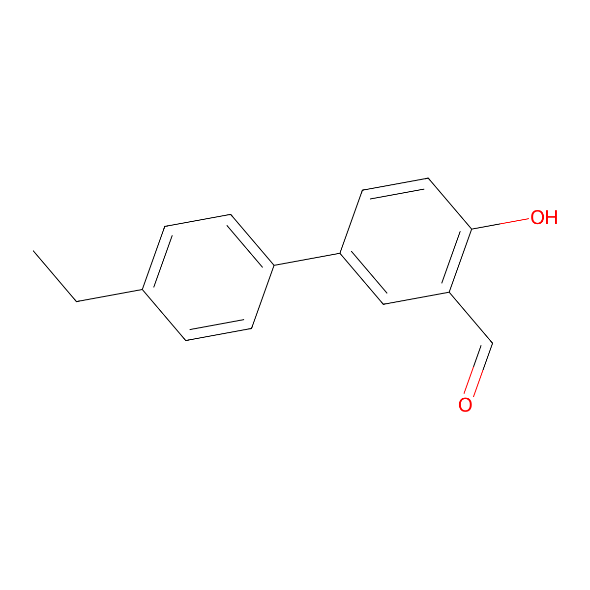 4-(4-Ethylphenyl)-2-formylphenol molecular structure, CAS 1111120-97-8