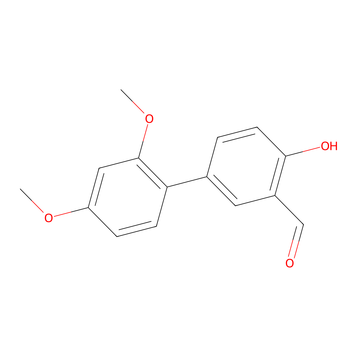 4-(2,4-Dimethoxyphenyl)-2-formylphenol molecular structure, CAS 1111128-83-6