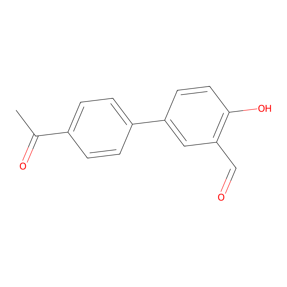 4-(4-Acetylphenyl)-2-formylphenol molecular structure, CAS 1111129-02-2