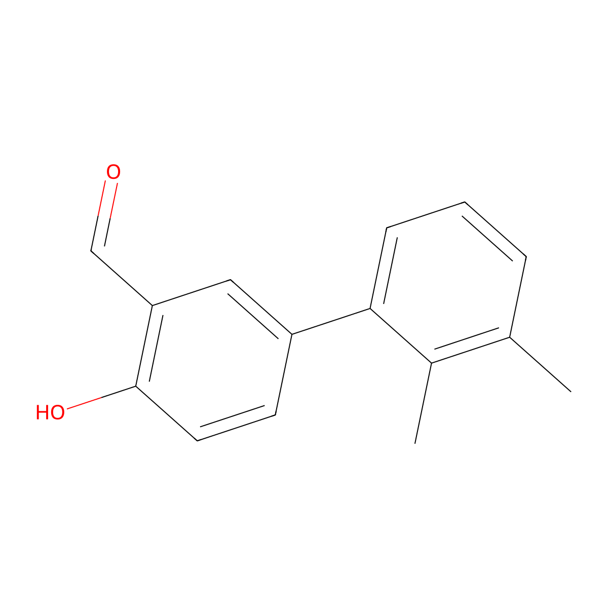 4-(2,3-Dimethylphenyl)-2-formylphenol molecular structure, CAS 1111129-48-6
