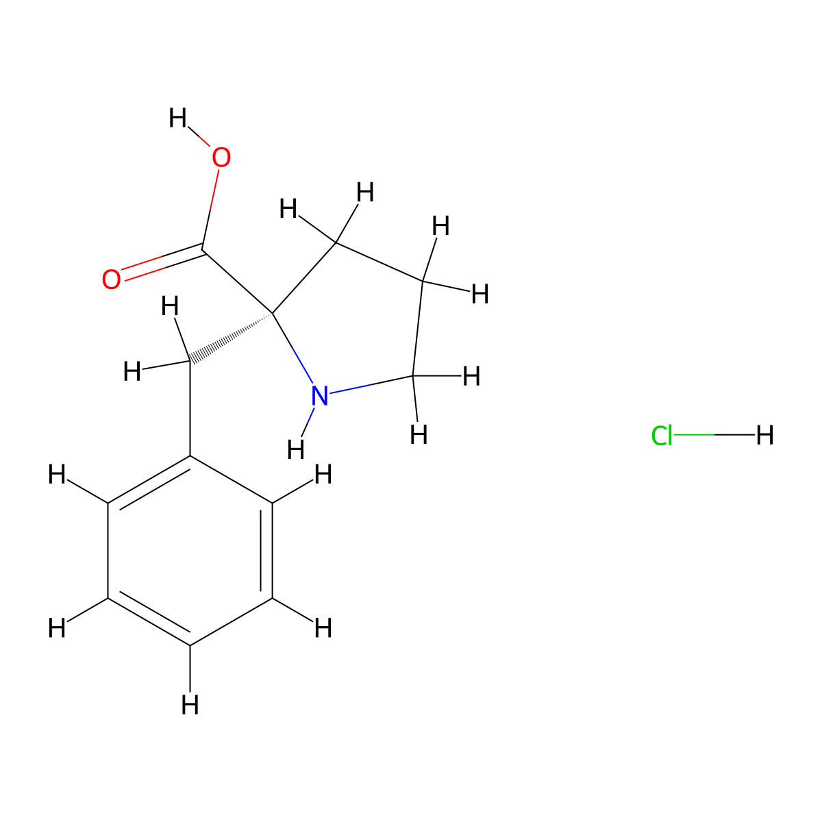(S)-2-Benzylpyrrolidine-2-carboxylic acid hydrochloride molecular structure, CAS 1111130-04-1