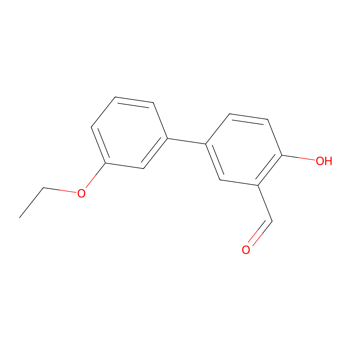 4-(3-Ethoxyphenyl)-2-formylphenol molecular structure, CAS 1111132-47-8