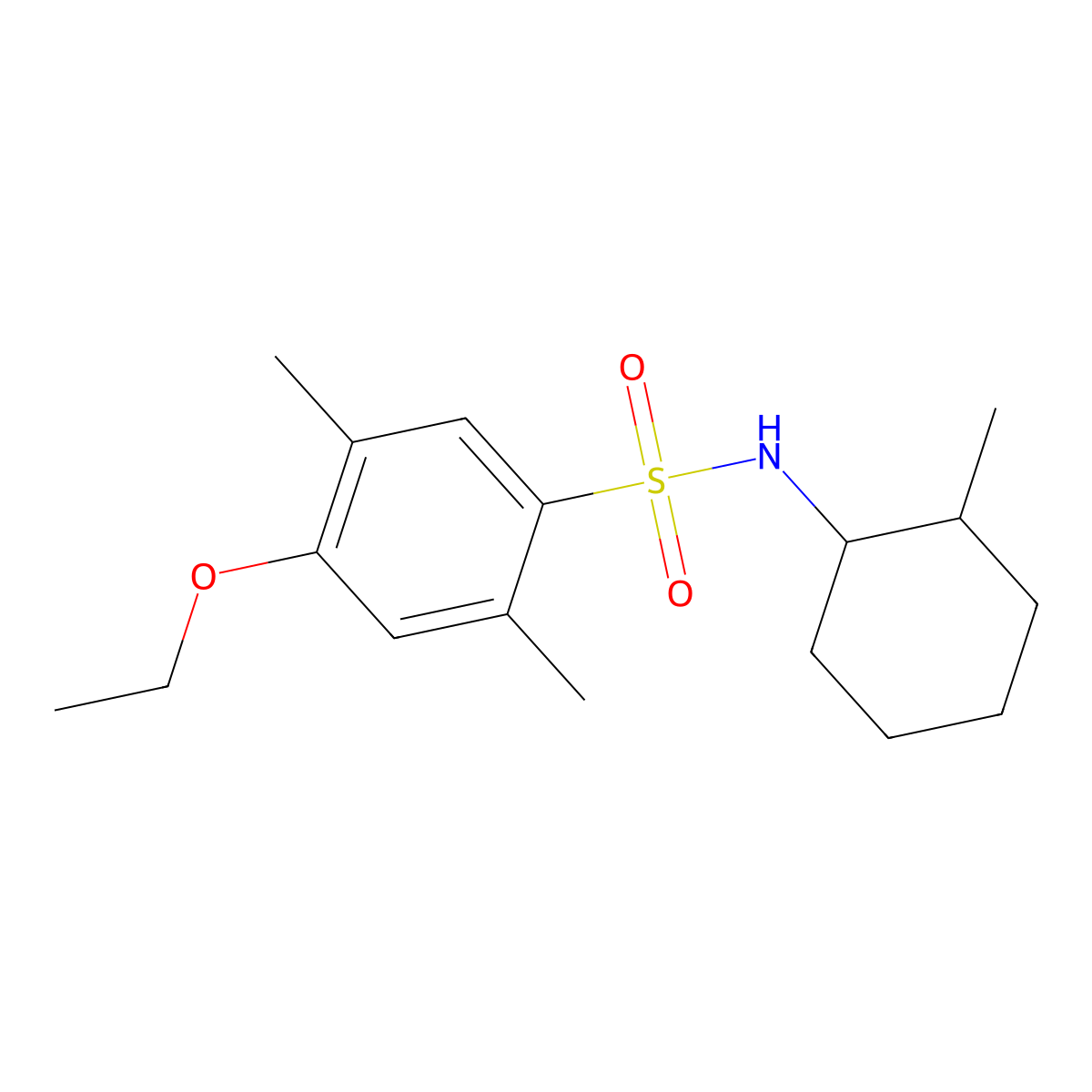 [(4-Ethoxy-2,5-dimethylphenyl)sulfonyl](2-methylcyclohexyl)amine molecular structure, CAS 1111149-55-3