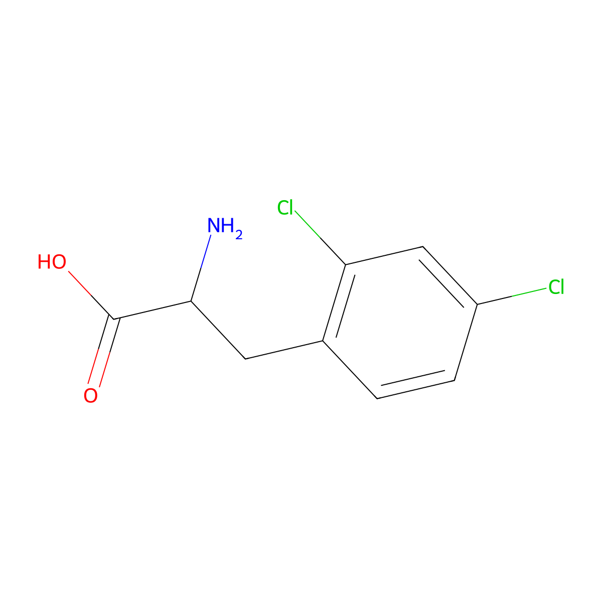 2,4-Dichloro-L-phenylalanine molecular structure, CAS 111119-36-9