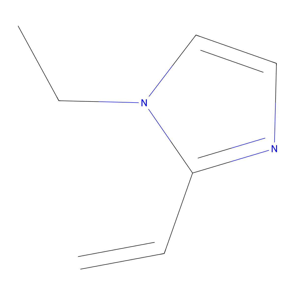 2-ethenyl-1-ethyl-1H-imidazole molecular structure, CAS 1111251-84-3