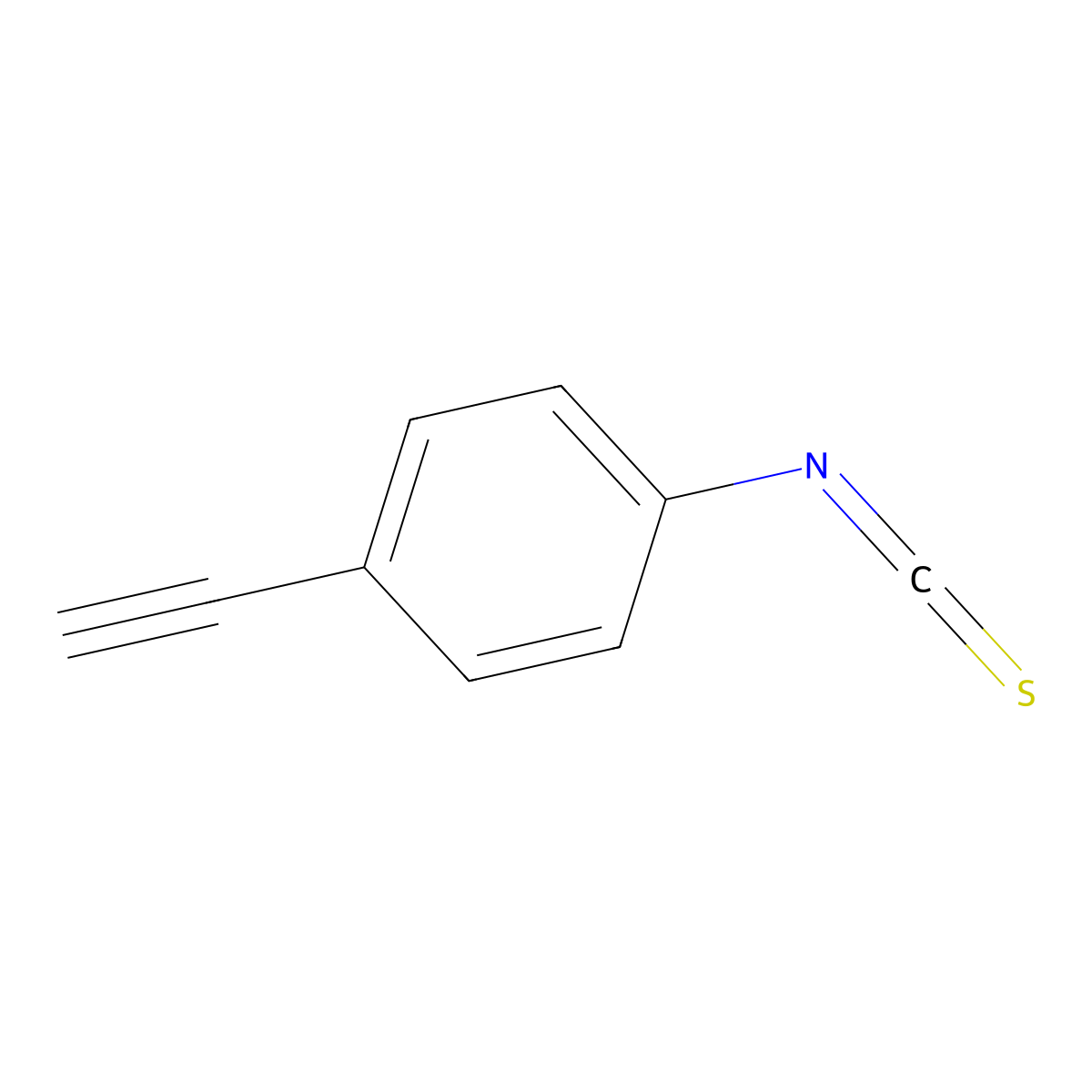 1-Ethynyl-4-isothiocyanatobenzene molecular structure, CAS 111129-30-7