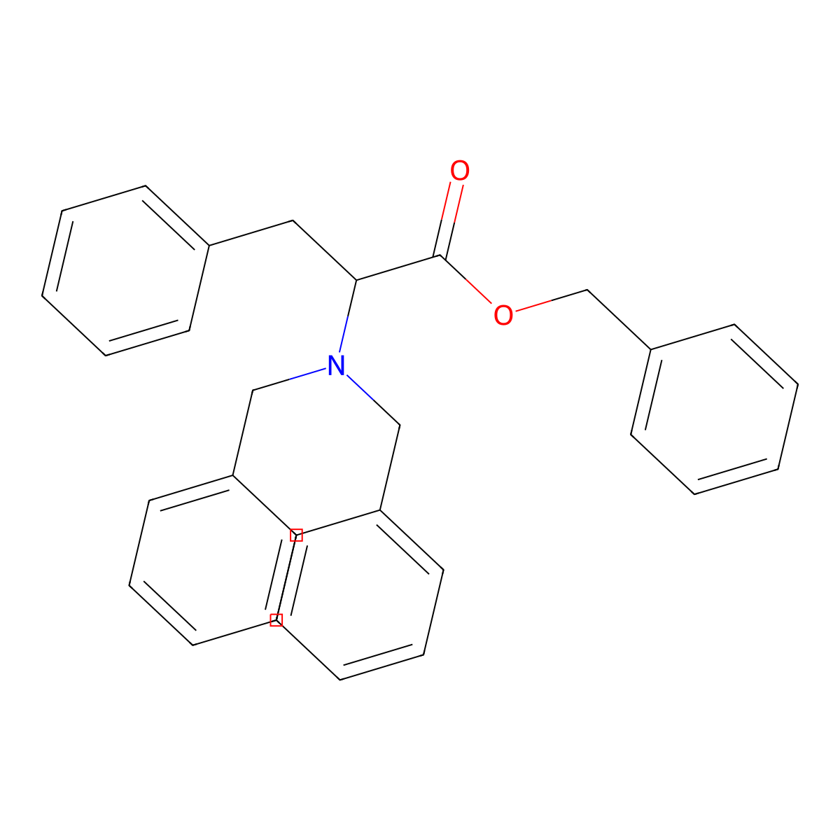 Benzyl N,N-dibenzyl-L-phenylalaninate molecular structure, CAS 111138-83-1