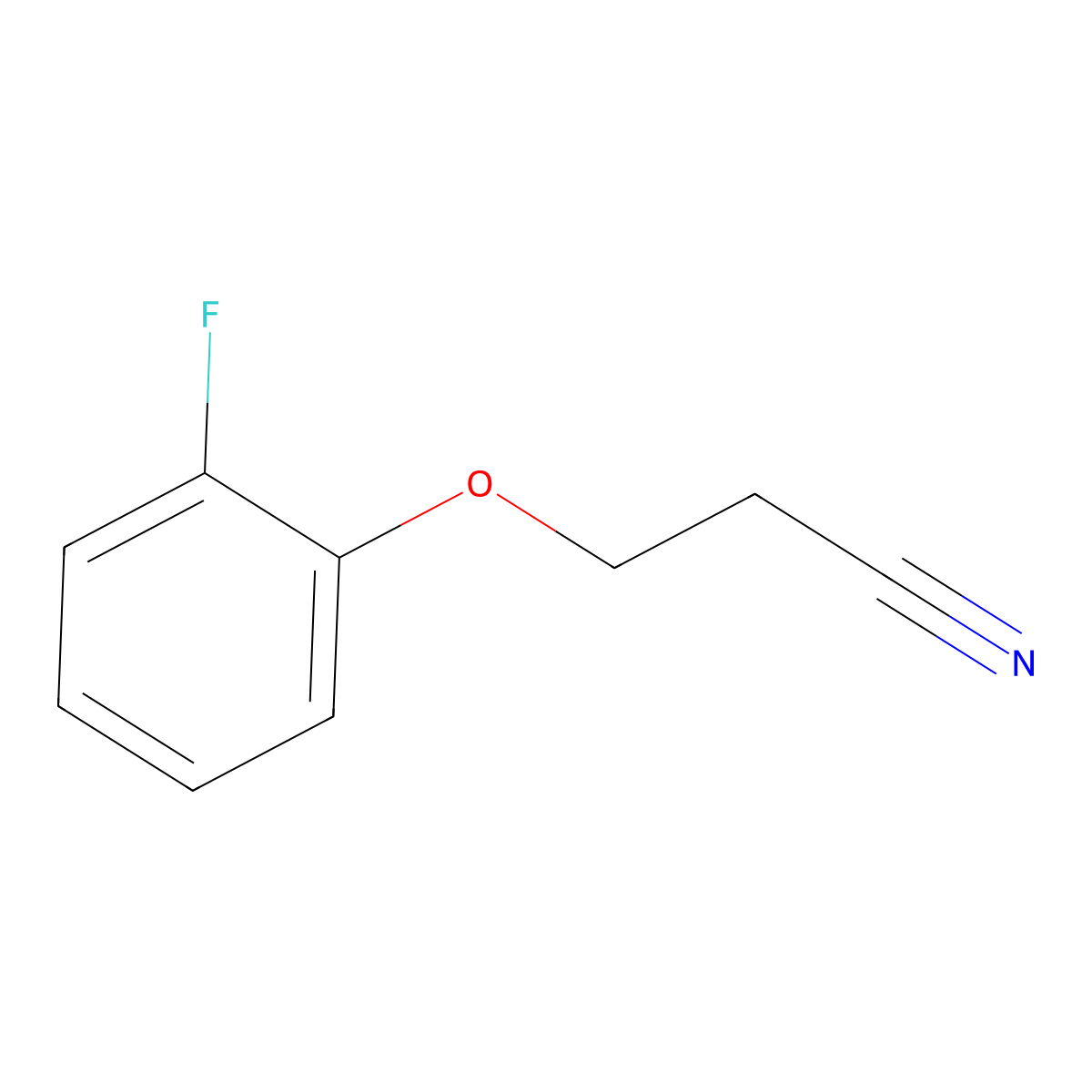 3-(2-Fluorophenoxy)propanenitrile molecular structure, CAS 111140-91-1