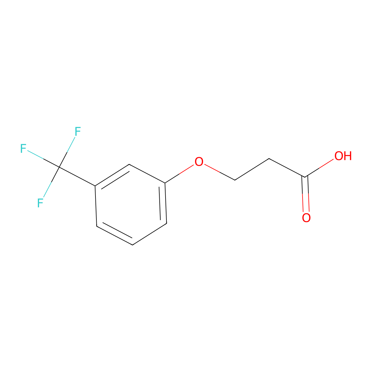 3-(3-(Trifluoromethyl)phenoxy)propanoic acid molecular structure, CAS 111140-93-3