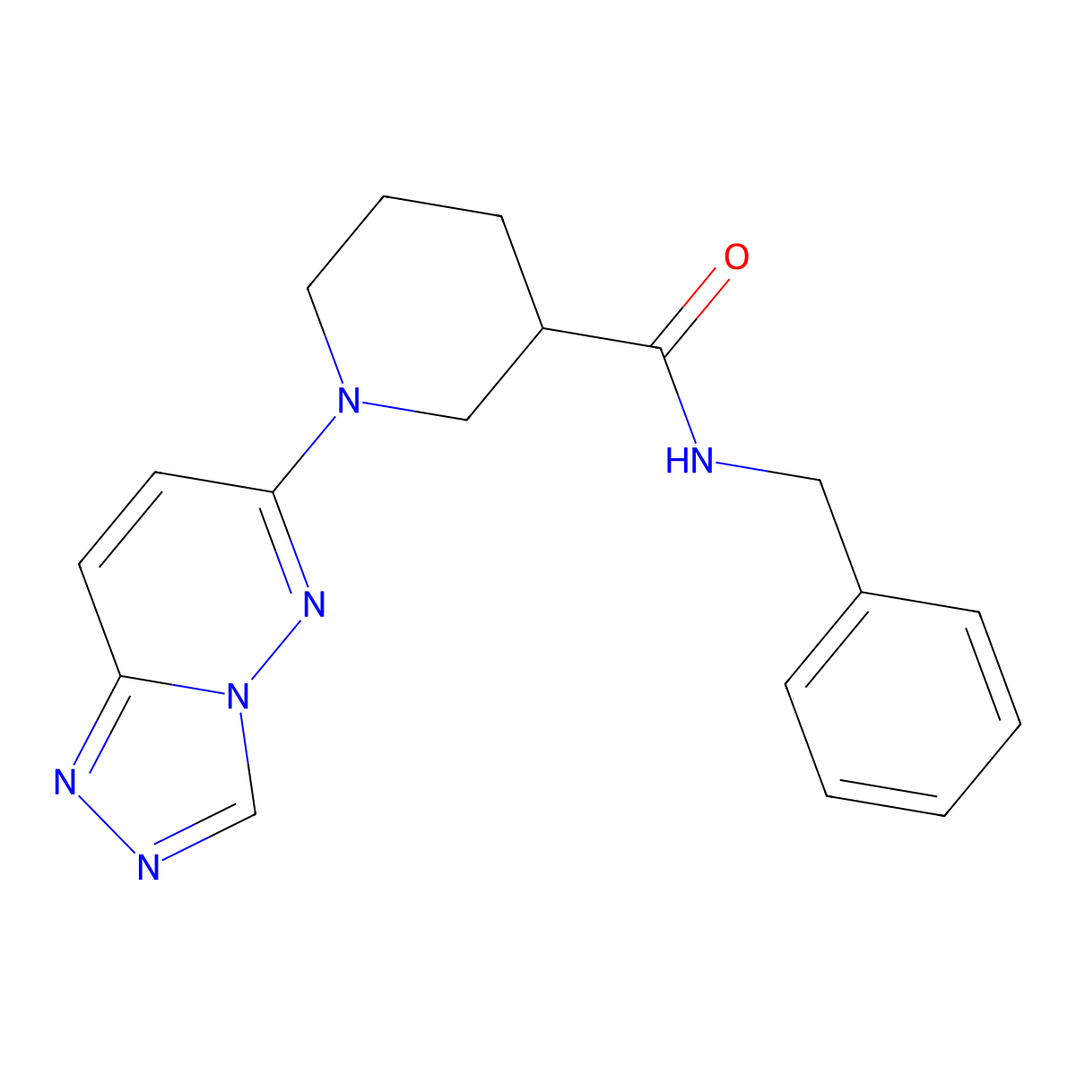 N-benzyl-1-([1,2,4]triazolo[4,3-b]pyridazin-6-yl)piperidine-3-carboxamide molecular structure, CAS 1111400-12-4