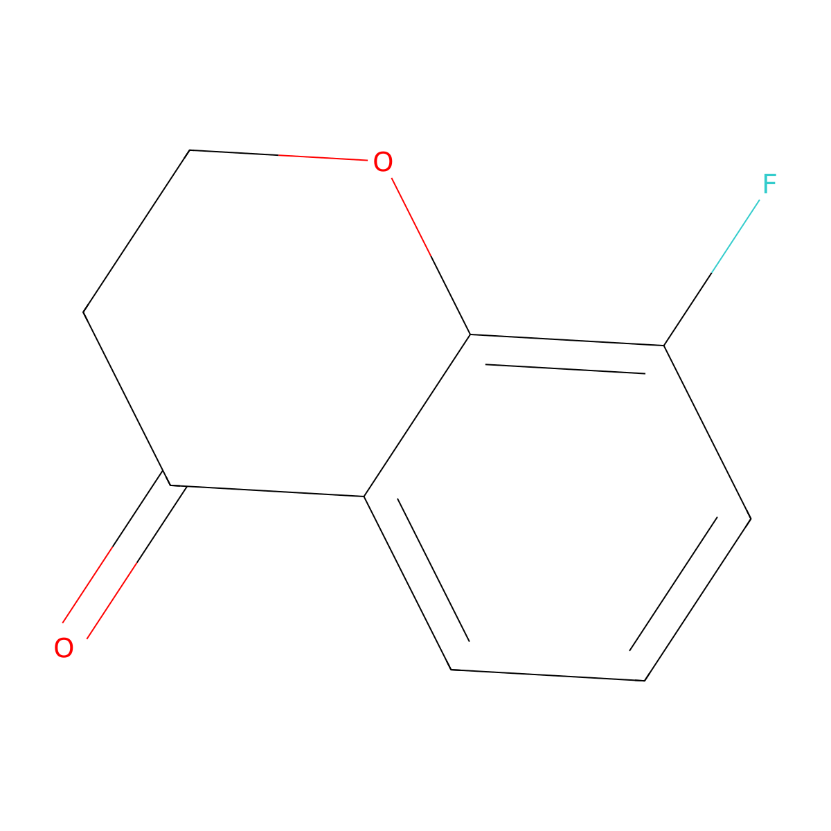 8-fluoro-3,4-dihydro-2H-1-benzopyran-4-one molecular structure, CAS 111141-00-5