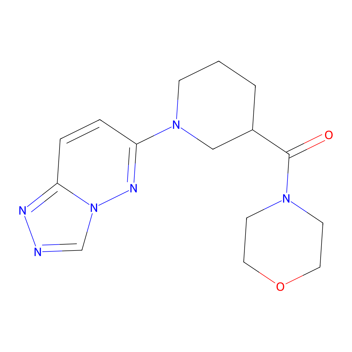 Morpholin-4-yl[1-([1,2,4]triazolo[4,3-b]pyridazin-6-yl)piperidin-3-yl]methanone molecular structure, CAS 1111430-24-0