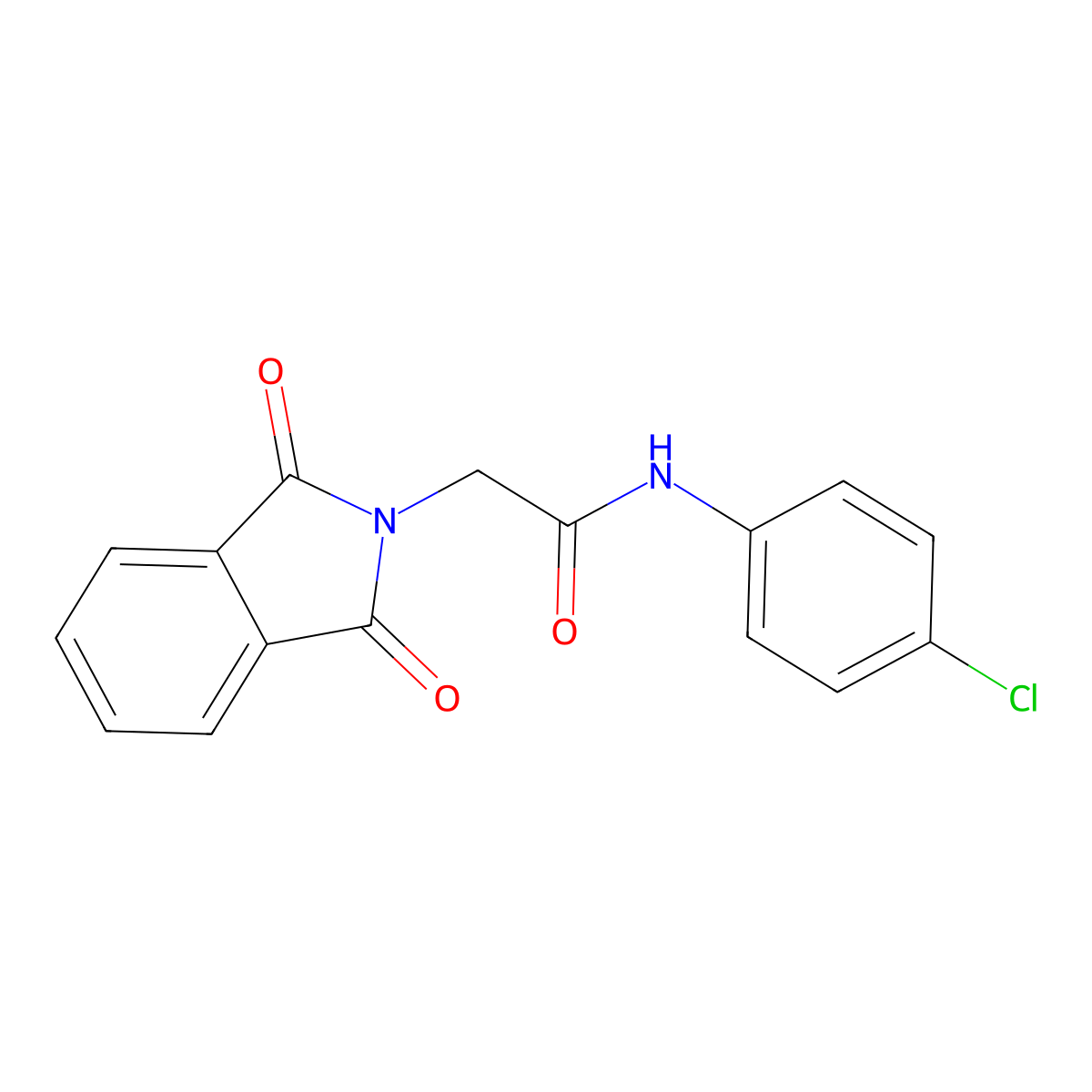 N-(4-Chloro-phenyl)-2-(1,3-dioxo-1,3-dihydro-isoindol-2-yl)-acetamide molecular structure, CAS 111148-63-1
