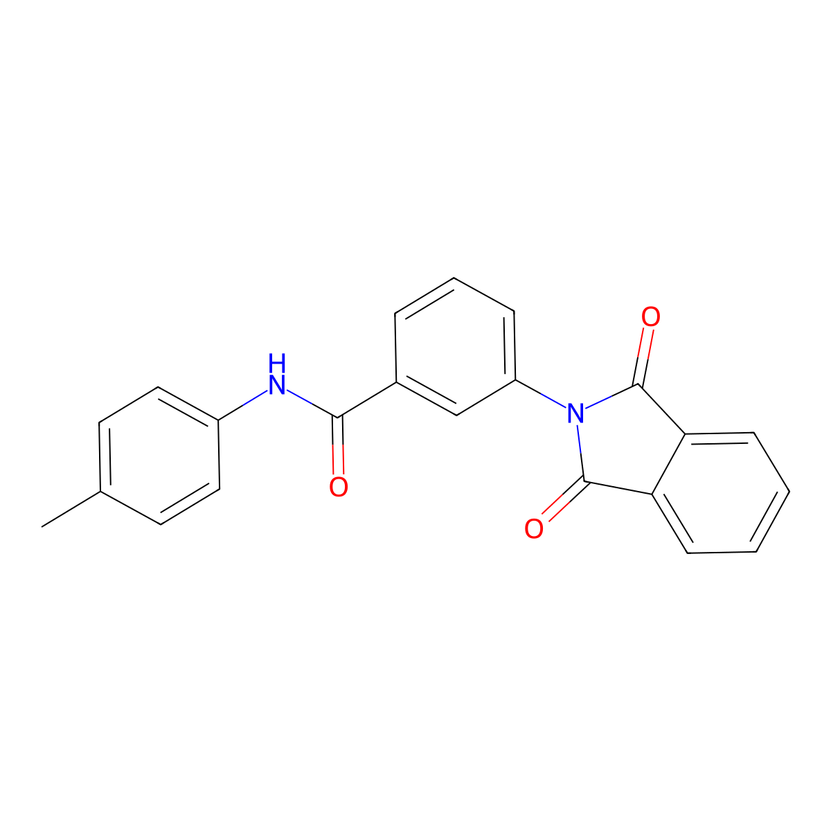 3-(1,3-dioxoisoindol-2-yl)-N-(4-methylphenyl)benzamide molecular structure, CAS 111148-68-6