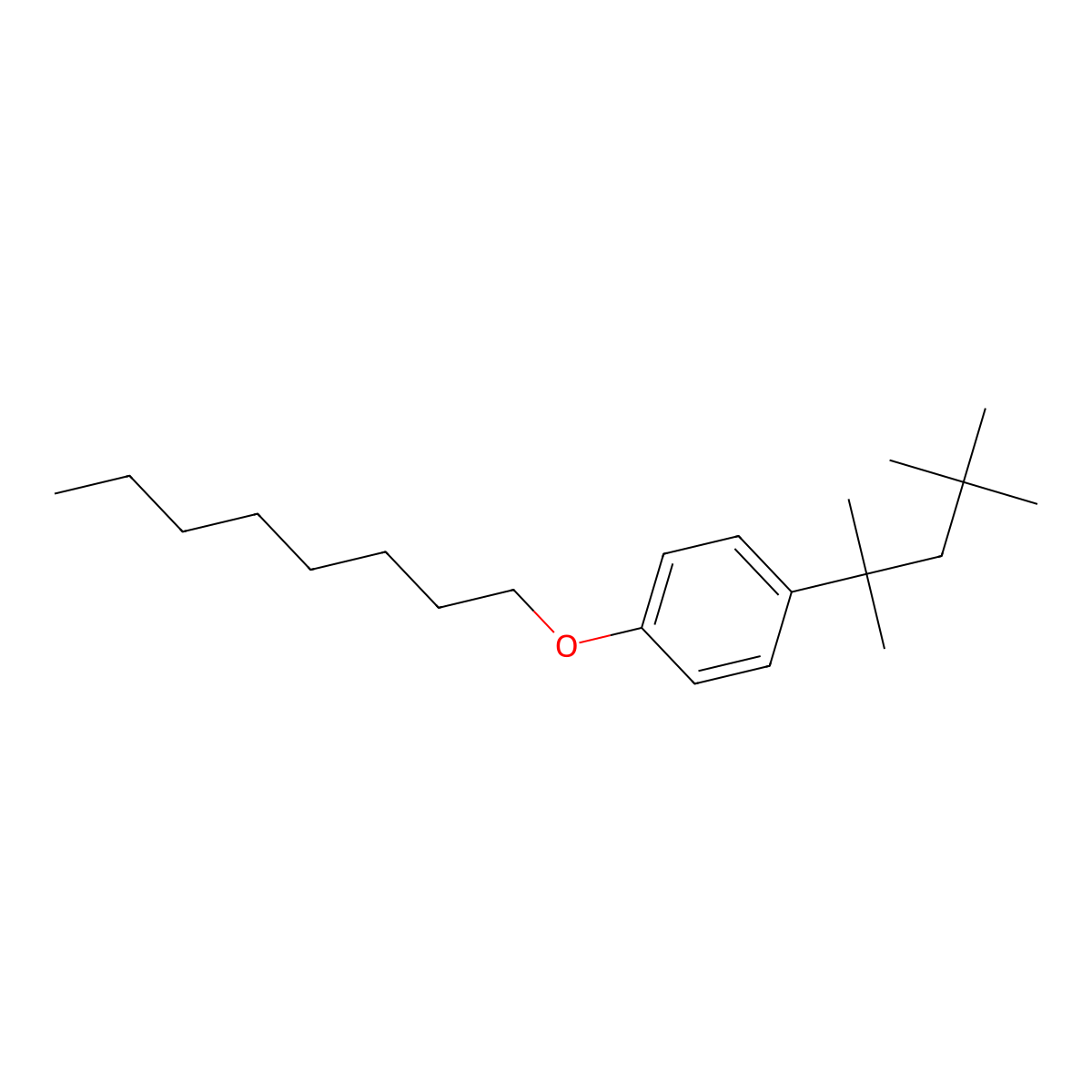 1-(Octyloxy)-4-(2,4,4-trimethylpentan-2-yl)benzene molecular structure, CAS 111153-58-3