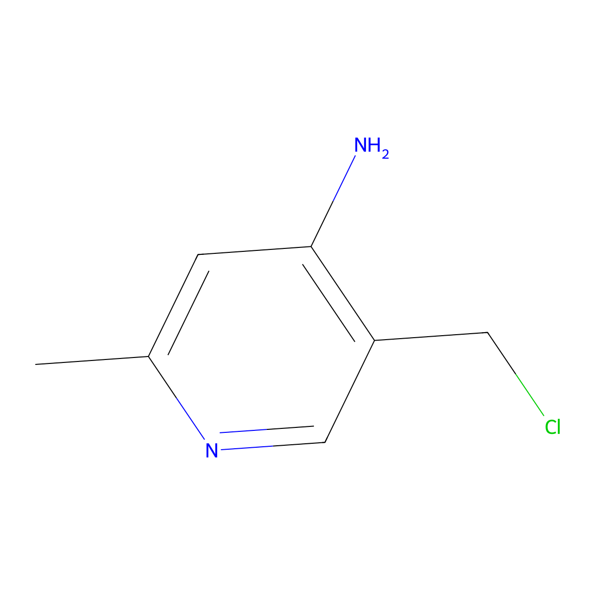 5-(Chloromethyl)-2-methylpyridin-4-amine molecular structure, CAS 1111598-12-9